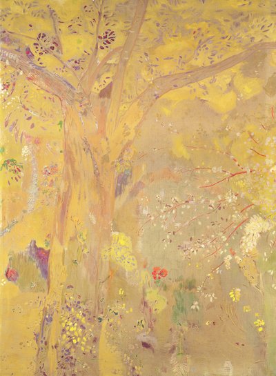 Albero giallo (pannello decorativo per la residenza Domecy), 1900-01 da Odilon Redon